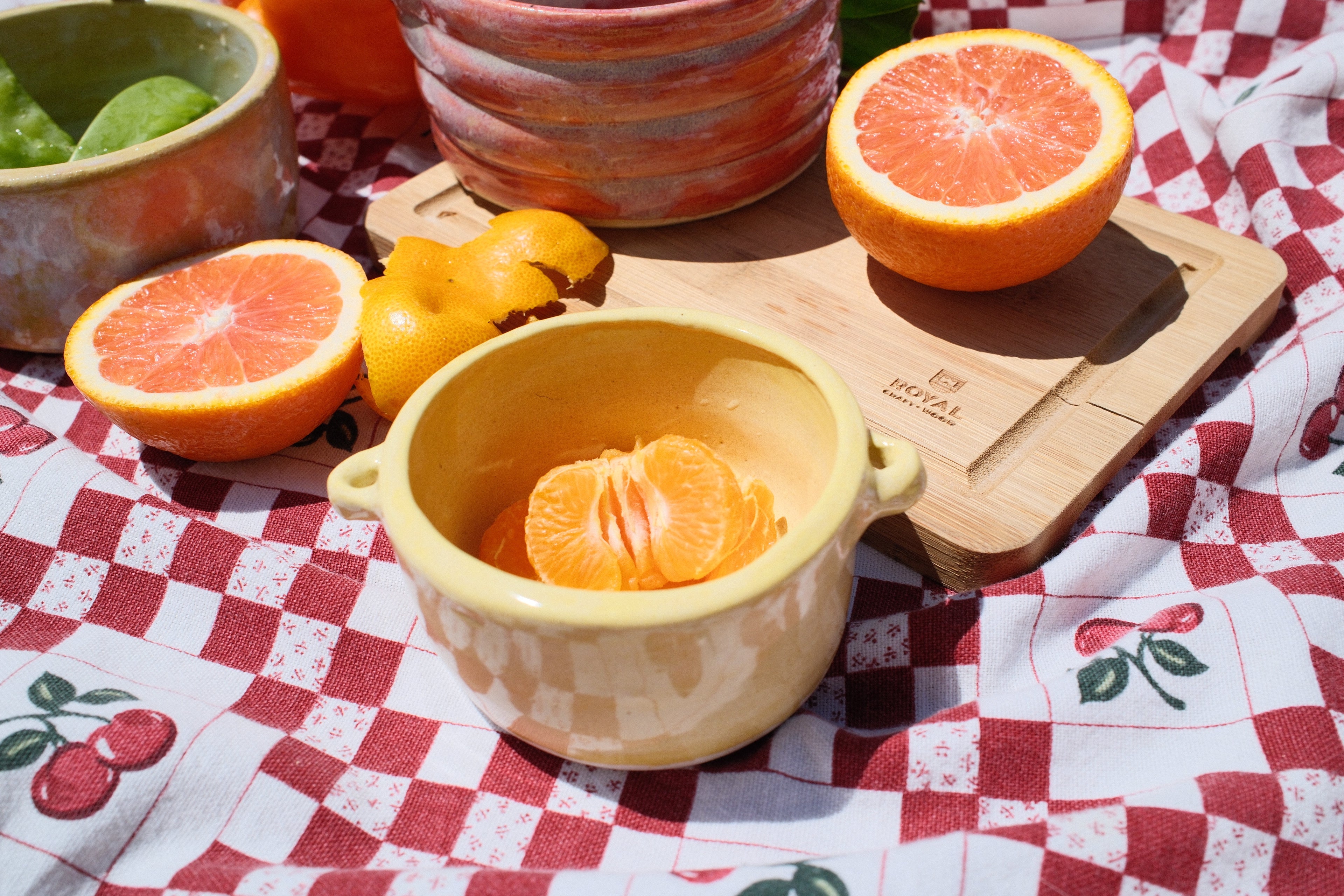 Sunshine Yellow Small Bowl with handles