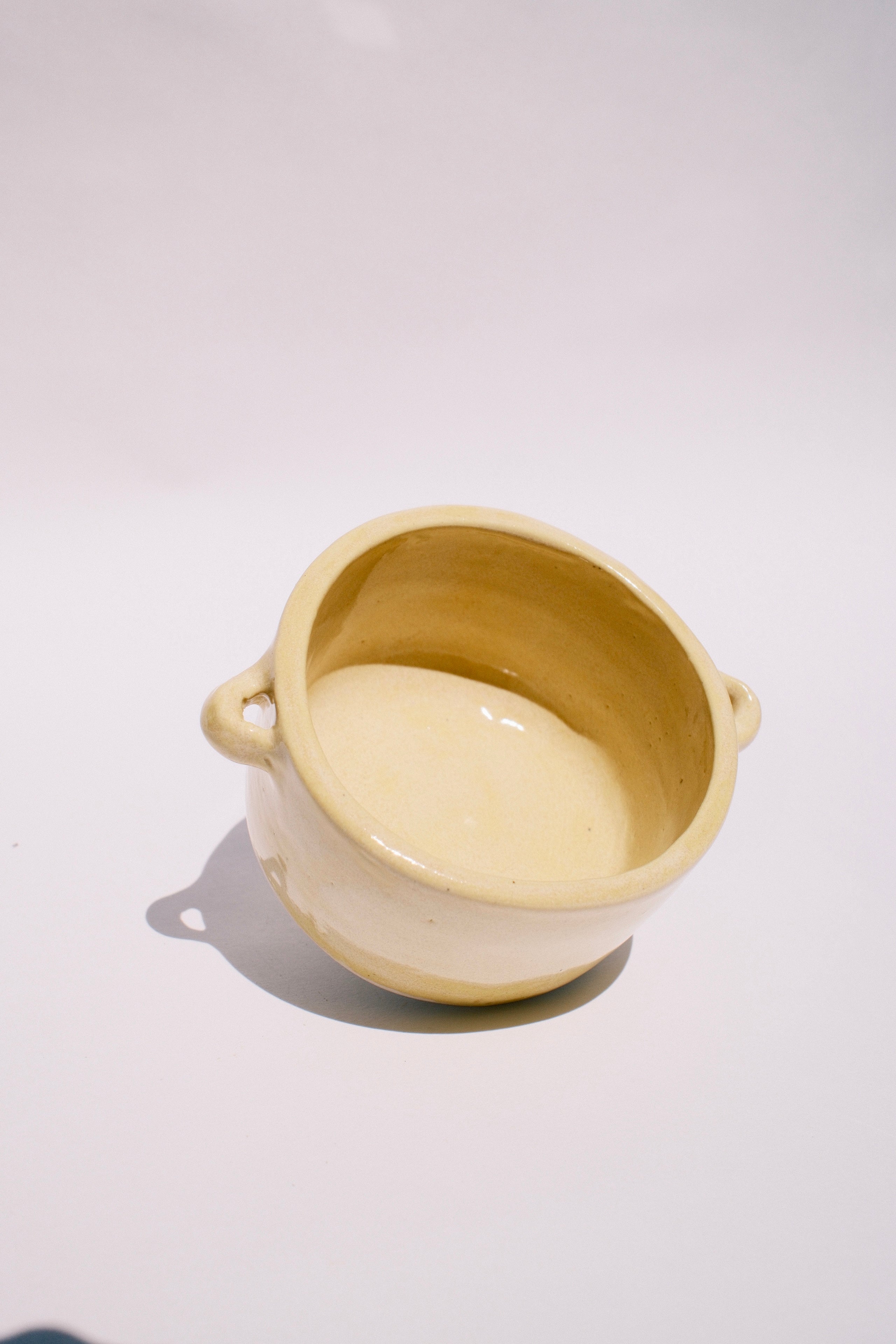 Sunshine Yellow Small Bowl with handles