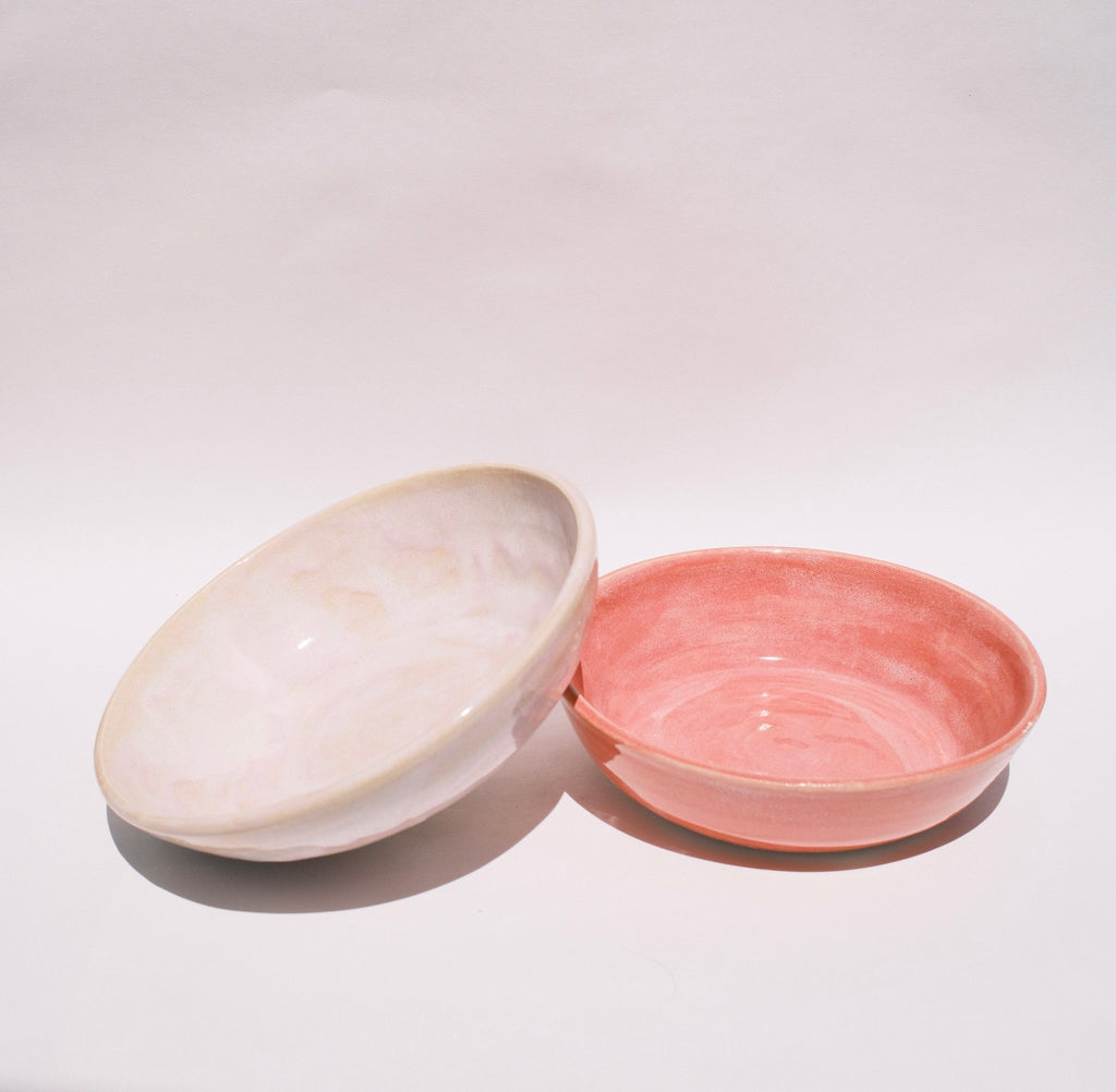 Raspberry Pink Clouds Bowl