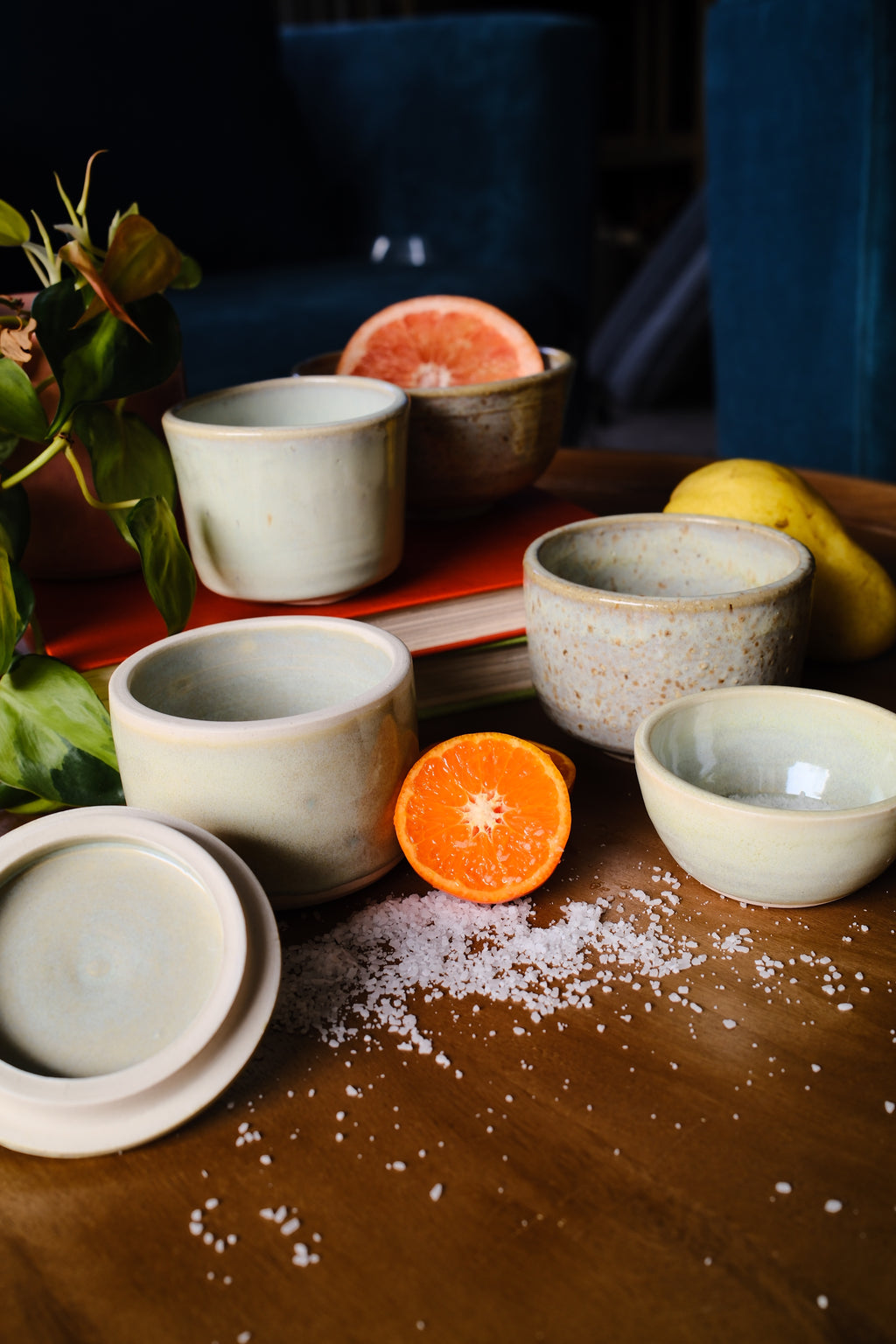 Seafoam Green Salt Cellar