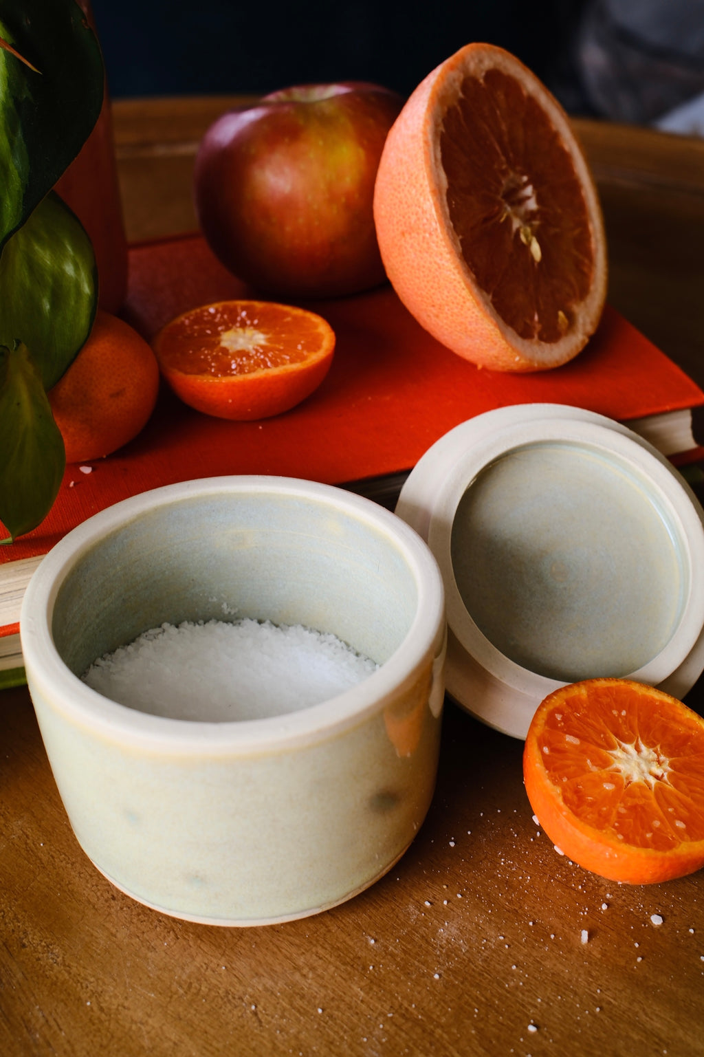 Seafoam Green Salt Cellar