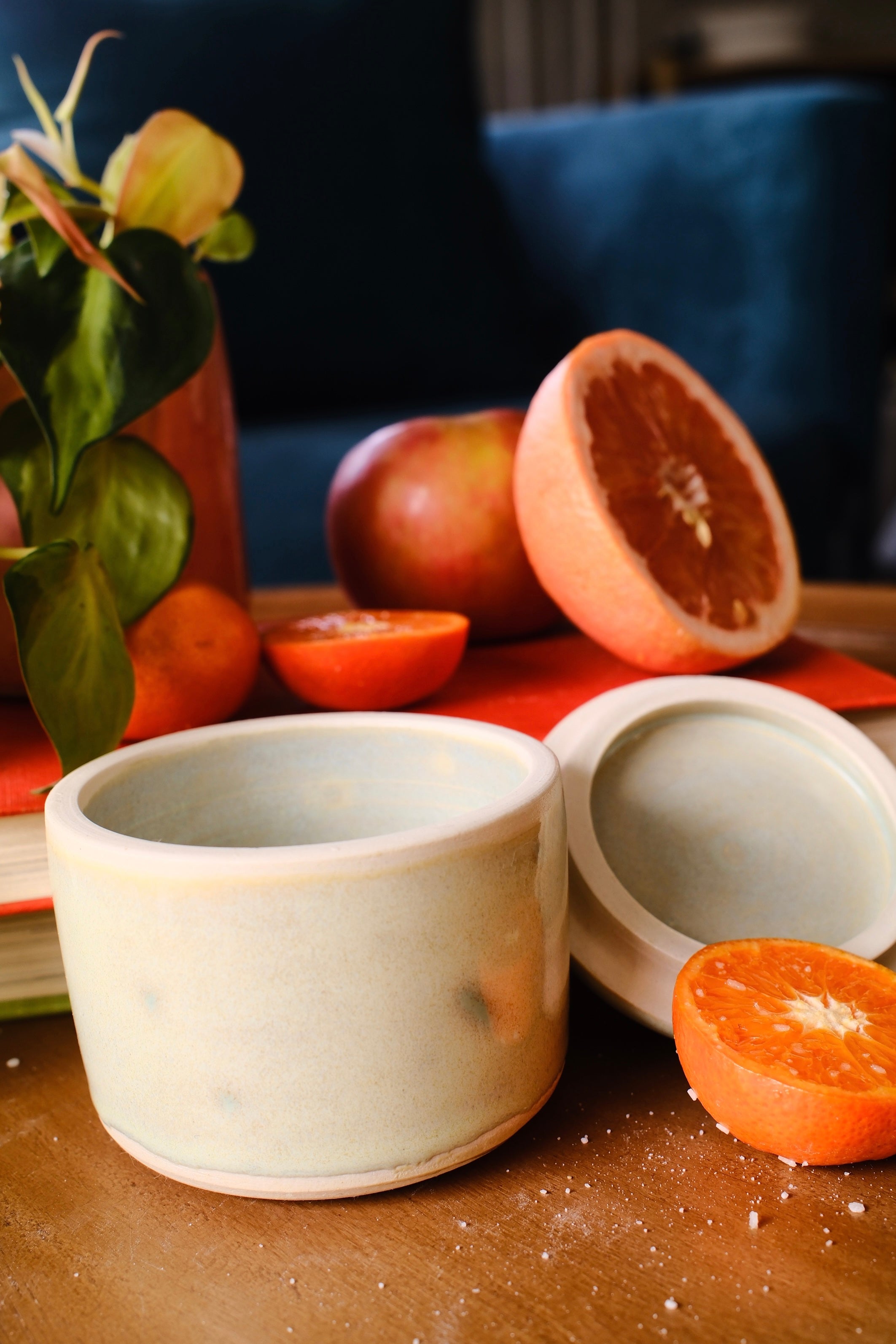 Seafoam Green Salt Cellar